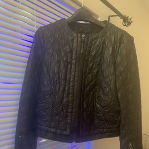 Zara Zippered Lambskin Jacket